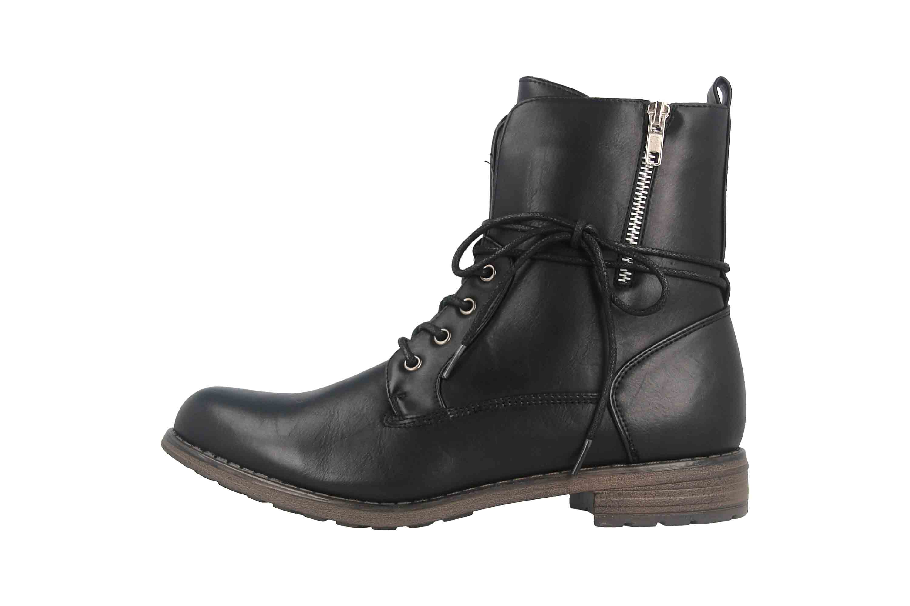 Fitters Footwear Vera Stiefeletten in Übergrößen Schwarz 2.252323 Black große Damenschuhe