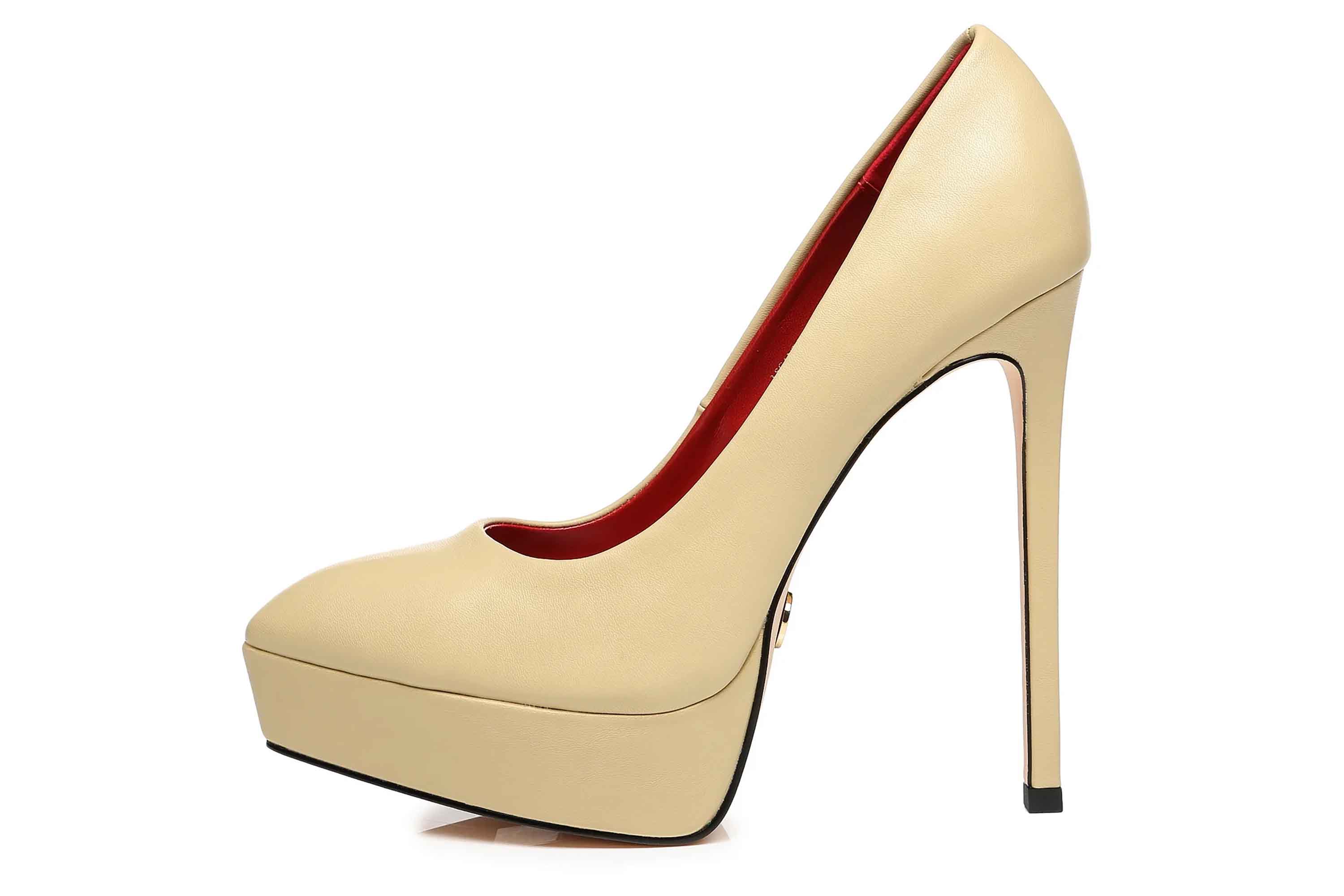 Giaro Pumps in Übergrößen Beige [D2C] SCANT NATUR MATTE große Damenschuhe