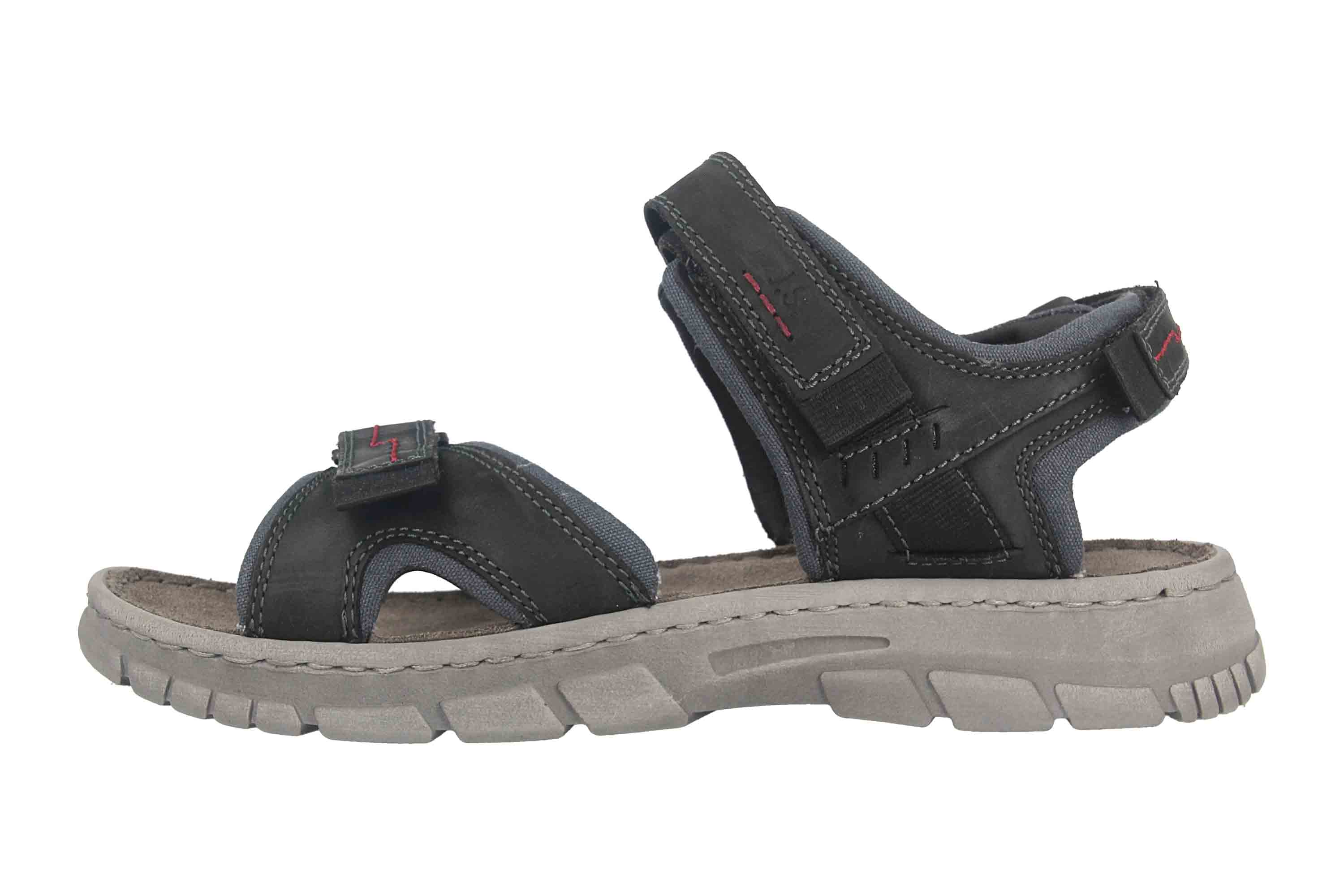 Josef Seibel Brendan 03 Sandalen in Übergrößen Schwarz 16803-TE262-101 große Herrenschuhe