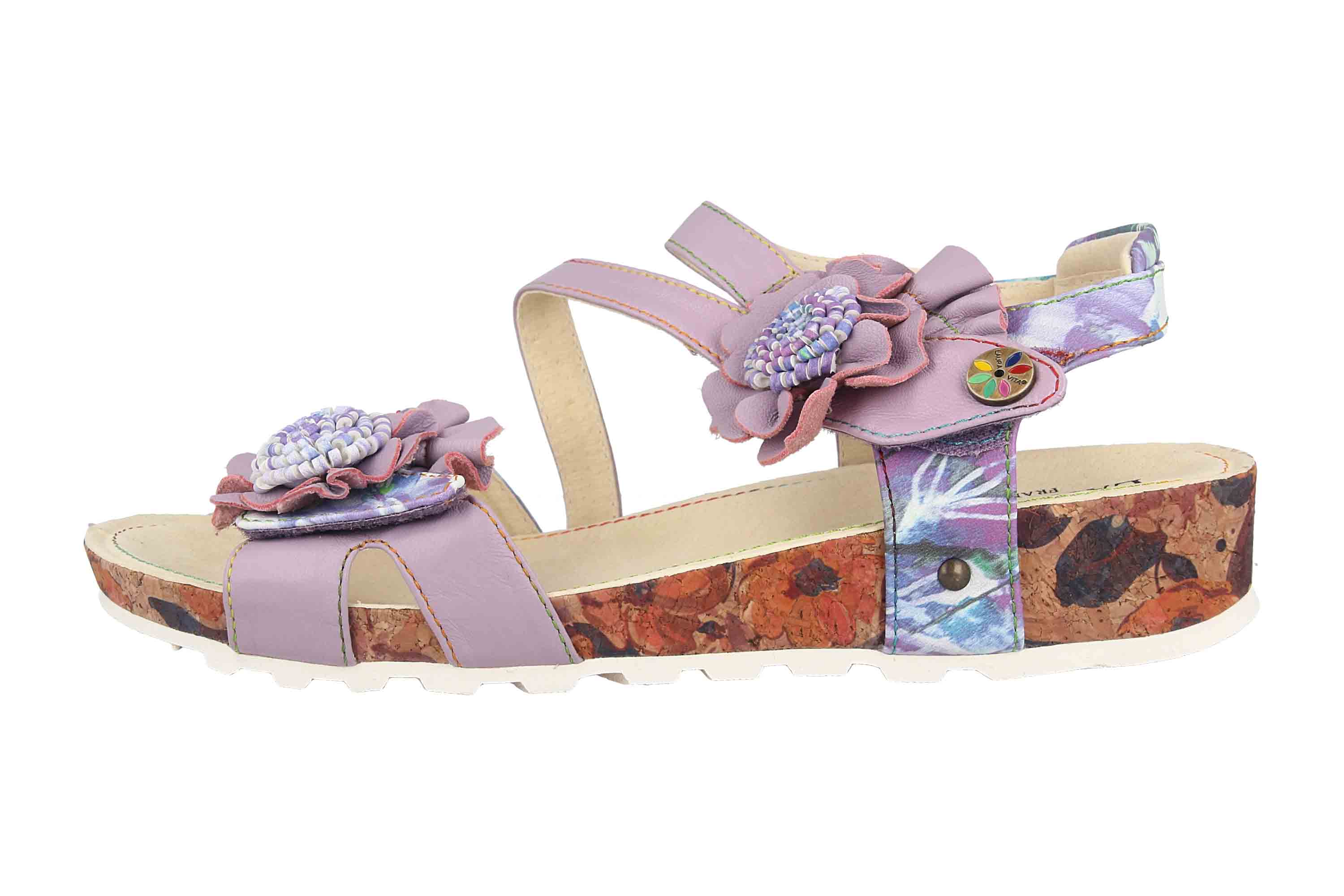 Laura Vita Sandalen in Übergrößen Mehrfarbig BRCYANO 68 Lilas große Damenschuhe