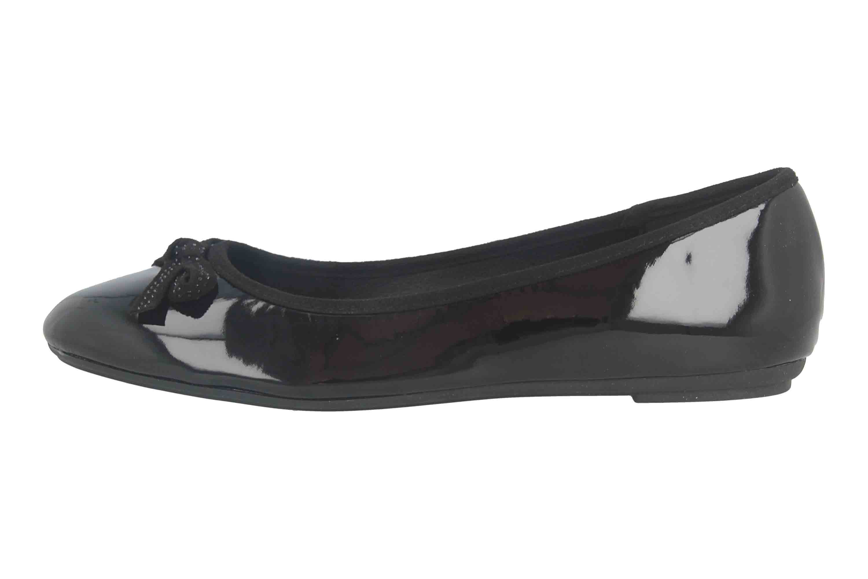 Fitters Footwear Liv Ballerinas in Übergrößen Schwarz 2BB0882002 Black Patent große Damenschuhe