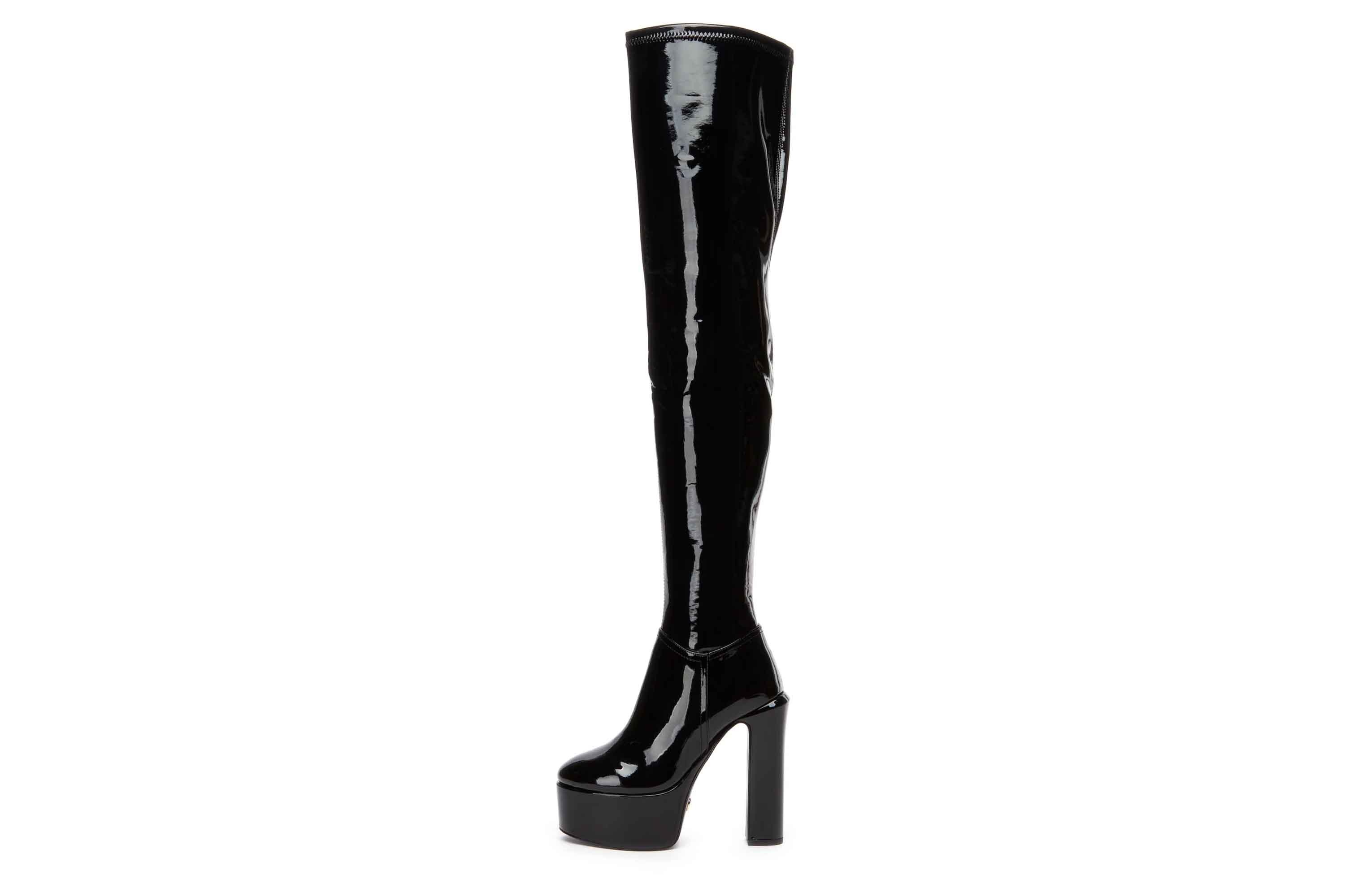 Giaro Stiefel in Übergrößen Schwarz [D2C] BRYANNA BLACK SHINY große Damenschuhe