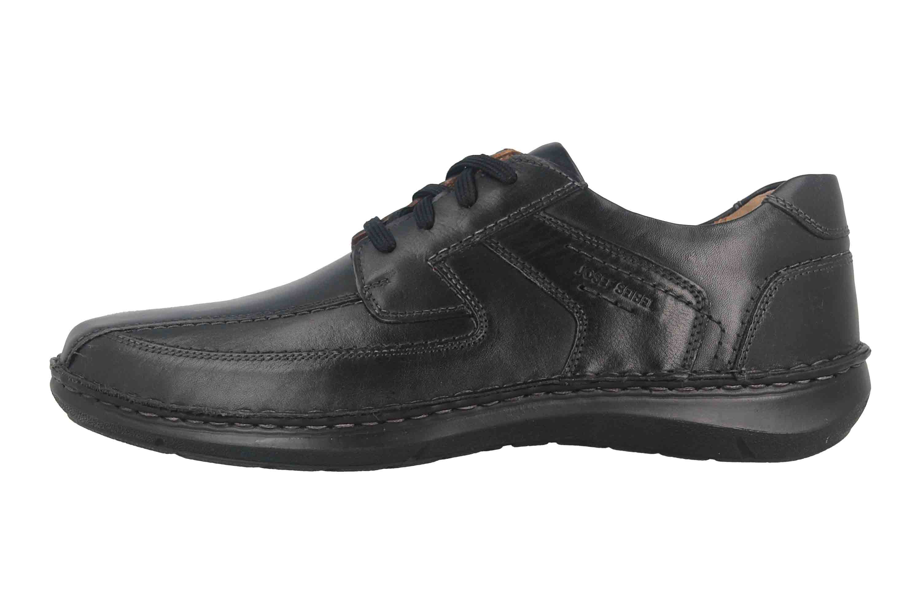 Josef Seibel Herenschoen Josef Seibel ANVERS 36 43390 21 100 Schwarz - Bequeme Halb Für Herren Josef Seibel New Anvers 83