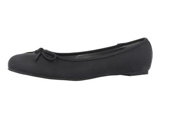 Andres Machado Ballerinas in Übergrößen Schwarz TG104 Pull Negro große Damenschuhe