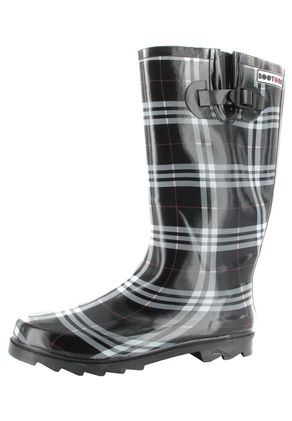 Intex Kautschuk-Gummistiefel in Übergrößen Schwarz 14101 große Damenschuhe