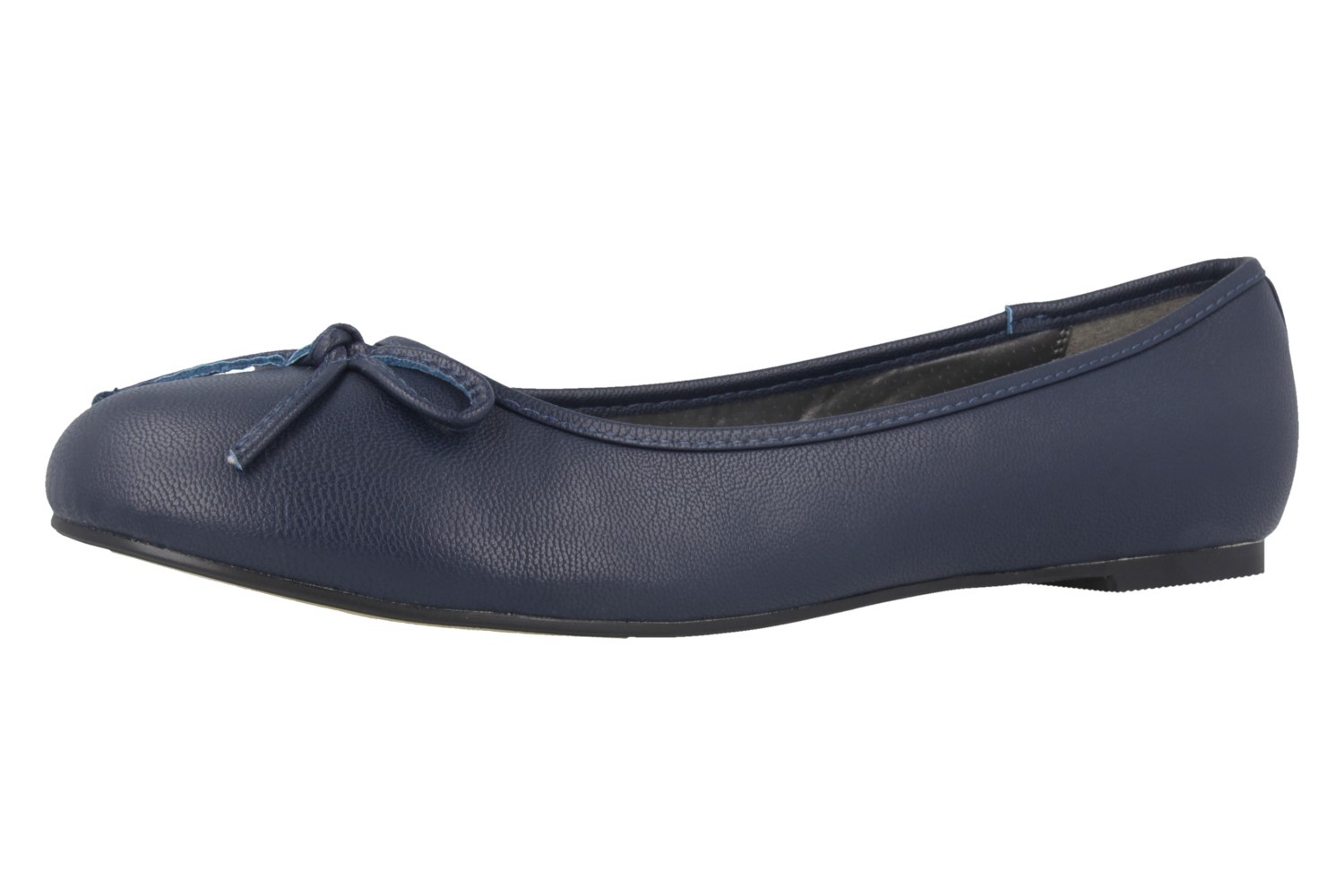 Andres Machado Ballerinas in Übergrößen Blau TG104 Soft Marino New große Damenschuhe