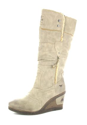 Mustang Shoes Stiefel in Übergrößen Grau 1083-608-318 große Damenschuhe