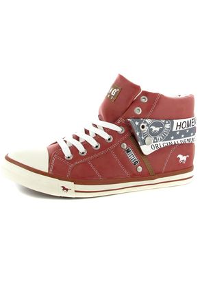 Mustang Shoes High Top Sneaker in Übergrößen Rot 1146-501-5 große Damenschuhe