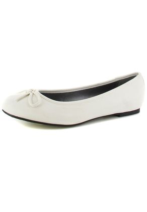 Andres Machado Ballerinas in Übergrößen Weiß TG104 Pull Blanco große Damenschuhe