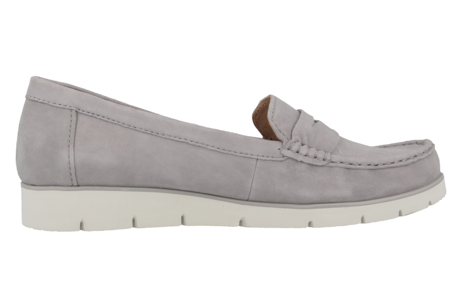 Gabor Mokassin in Übergrößen Grau 44.220.19 große GABOR Damen Mokassin Grau Schuhe in Übergrößen