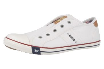 Mustang Shoes Slipper in Übergrößen Weiß 1099-401-1 große Damenschuhe