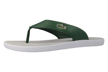 Lacoste Zehentrenner in Übergrößen Grün 7-31SPM0050268 große Herrenschuhe