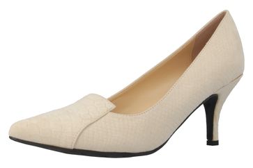 Andres Machado Pumps in Übergrößen Beige AM5079 Serpiente Hielo große Damenschuhe