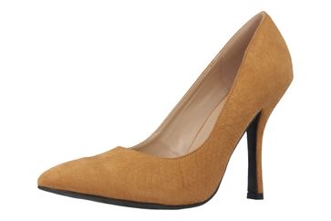 Andres Machado Pumps in Übergrößen Braun AM591 Serpiente Tostado große Damenschuhe