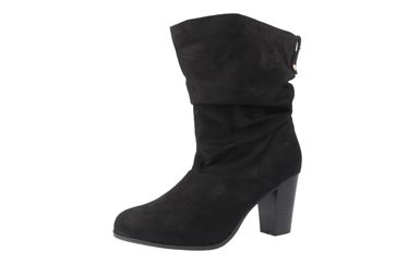 Andres Machado Stiefel in Übergrößen Schwarz AM4042 Ante Negro große Damenschuhe