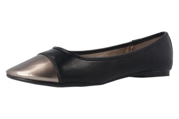 Andres Machado Ballerinas in Übergrößen Schwarz AM596 Soft Negro große Damenschuhe