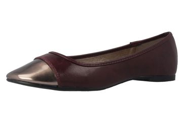 ANDRES MACHADO - Damen Ballerinas - Bordeauxrot Schuhe in Übergrößen