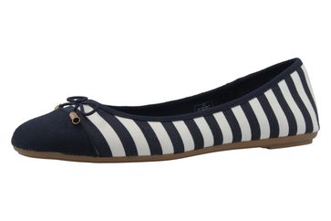 FITTERS FOOTWEAR - Grace - Damen Ballerinas - Blau/Weiß Schuhe in Übergrößen