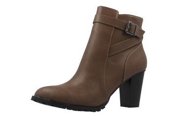 Andres Machado Stiefeletten in Übergrößen Braun AM4068 Soft Marron große Damenschuhe