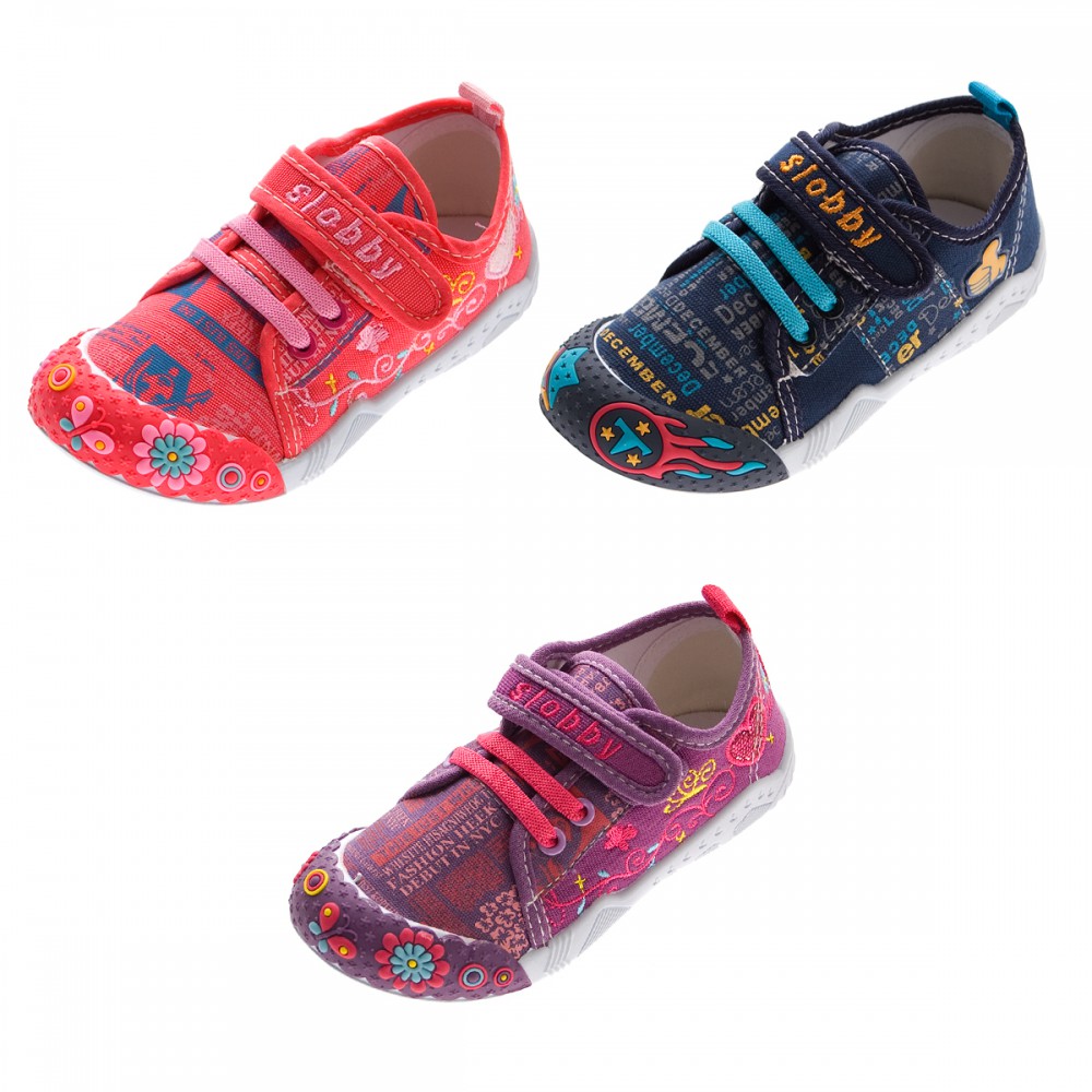 Kinder Schuhe Leinen Mädchen Jungen Kita Stoff Halb Schuhe Hausschuhe