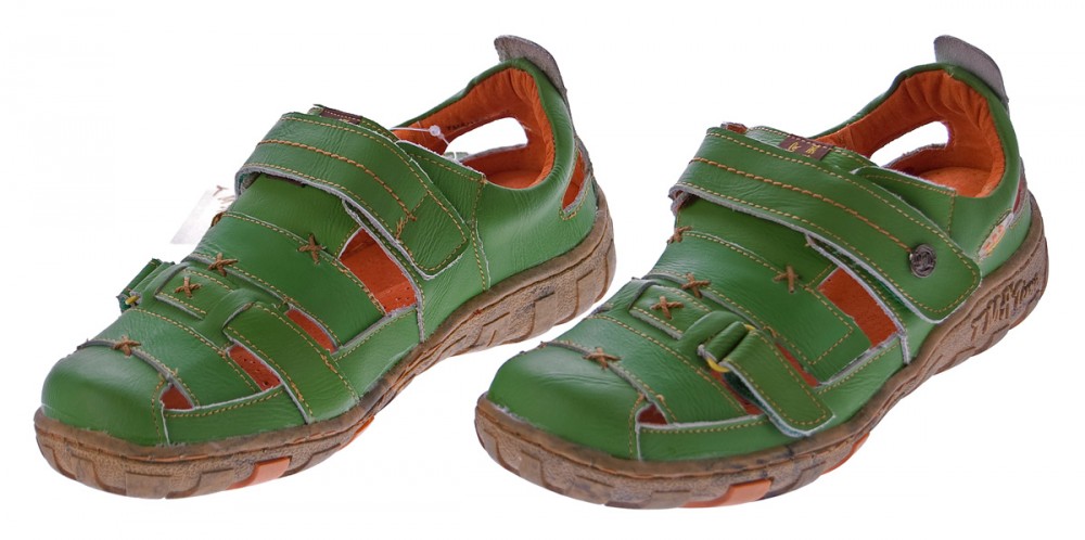 Klettverschluss TMA Echt 1667 Leder Leder Sandaletten Damen Sandalen Halbschuhe Schuhe 9IeYE2bWDH