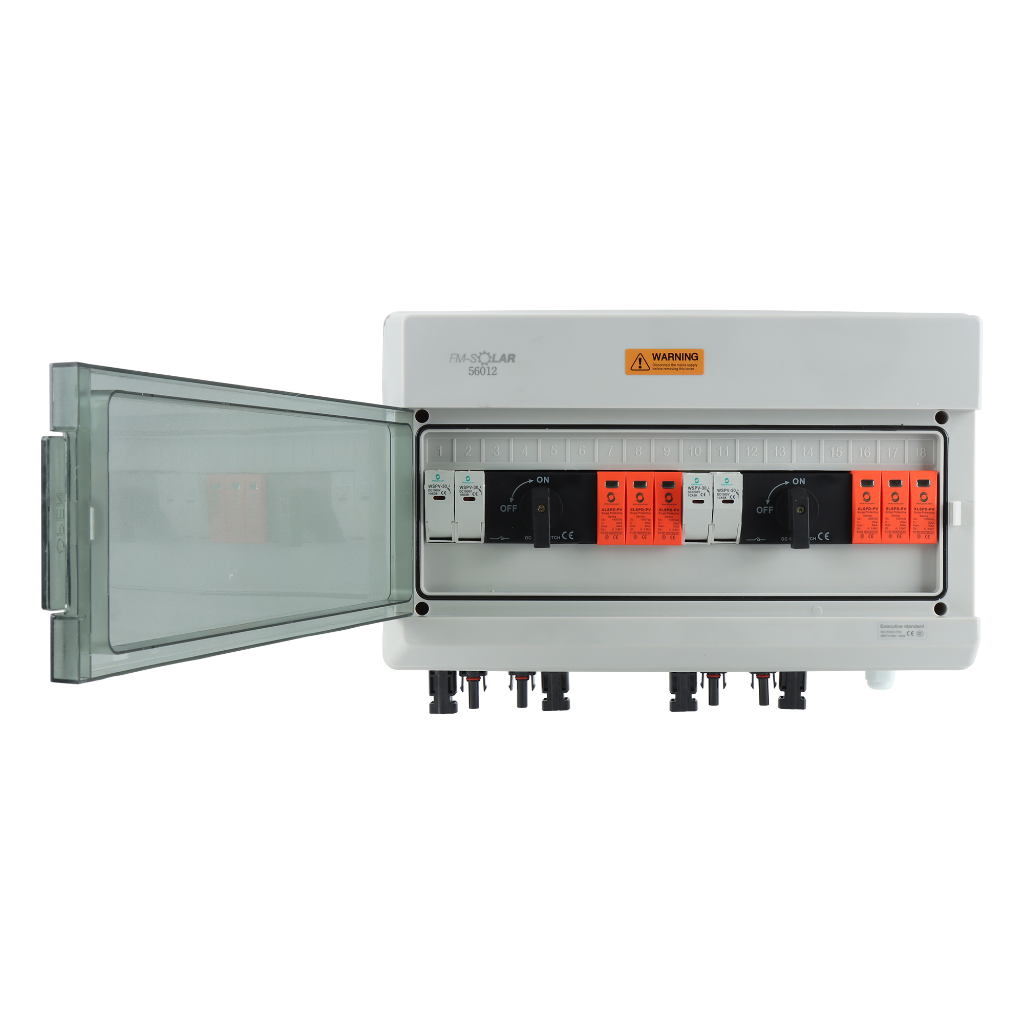PV Aansluitkast 2 Strings DC 1000V T2/T1+T2+MCB - Bescherming Voor Zonnepanelen