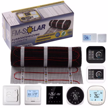 2m² Elektrische Fußbodenheizung 150W/m² Elektro Bodenheizung TWiIN Fliese