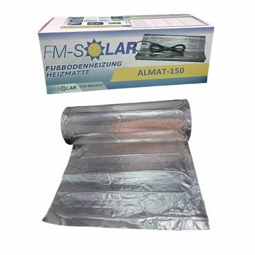 8m² Elektrische Fußbodenheizung 150W/m² elektro Bodenheizung ALU