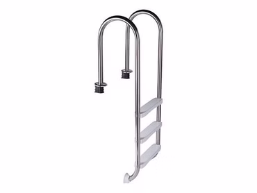 Einhänge Leiter aus Edelstahl  4 stufig