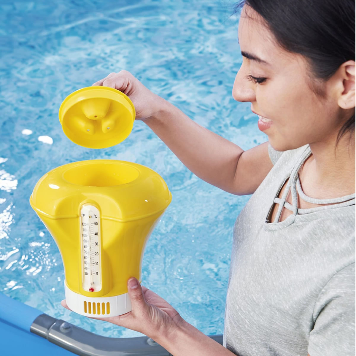 Dosierschwimmer Für 200gr Tabletten 17 Cm Blau