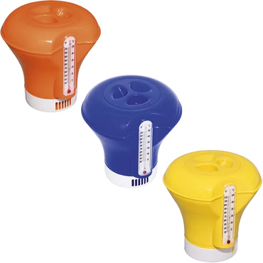 Dosierschwimmer mit Thermometer,  Pool, Schwimmbad, Chlor 