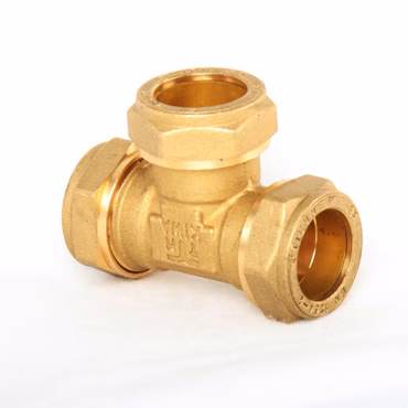 T-Stück Messing 22x22x22