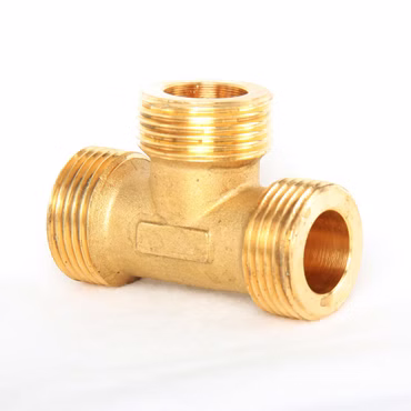 T-Stück Messing 1"x1"x1" AG Flachdichtend