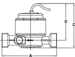 RESOL V40 Volumenmessteil 0,6cbm/h