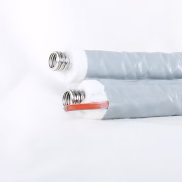 Solarleitung 2xDN16, 20 m Edelstahlwellrohr  mit 5mm Aerogel Isolierung