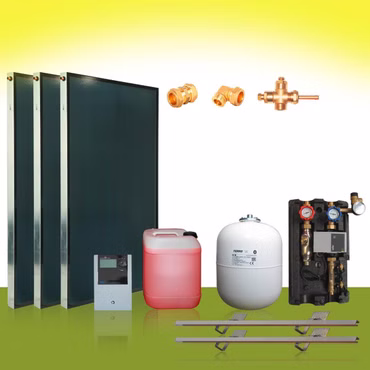 Solaranlage Flachkollektoren 6,09m²  Solar