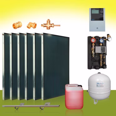 Solaranlage Flachkollektoren 12,18m²  Solar