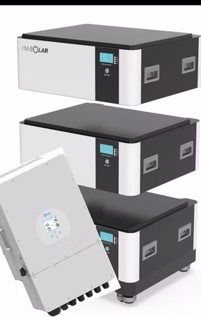 15 kWh Speicher FM-Solar PV Akku Stapelbar 51.2V 300Ah LiFePO4 Lithium 0% Privatpersonen