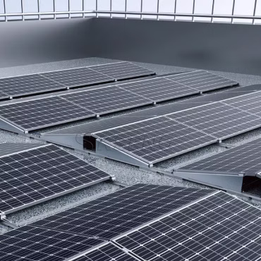 Flachdachmontageset 4 Module, 1 oder 2 Ausrichtungen