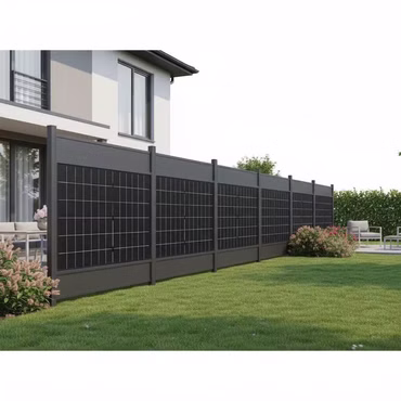 PV Zaun Style 1837 mm x 1850 mm RAL7016 Erweiterung