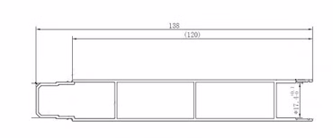 PV Zaun Lamelle 120mm RAL7016