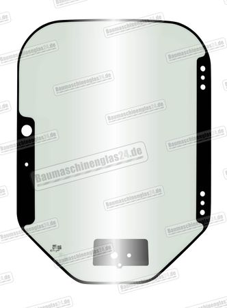 Bobcat A770 / S450 / S510 / S530 / S550 / S570 / S590 / S630 /  S650 / S740 / S750 / S770 / S850 (TIER 4)/ T590 - Türscheibe vorn