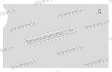 JCB 8027 / 8032 / 8037Z MINI EXCAVATOR - Frontscheibe unten