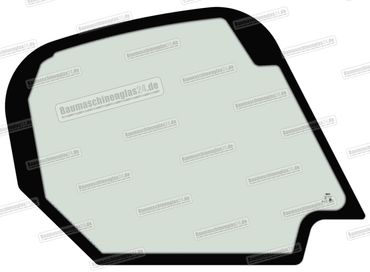 Jcb 135, 150, 155, 175, 190, 190ECO, 205, 225, 260, 280, 290, 300, 330, 150T, 190T, 205T, 225T, 260T, 300T, 320T (2013-2021) - Seitenscheibe rechts 