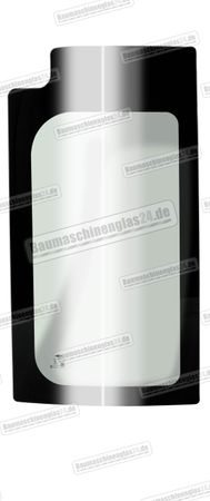 Kobelco SK28SR-6 / SK30SR-6 / SK35SR-6 - Seite hinten Türscheibe