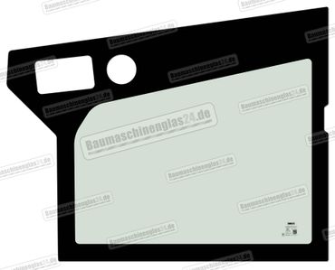 Neuson DV60 / DV90 / DV100 / DV125 / DV60-2 / DV90-2 / DV100-2 - Türscheibe unten 