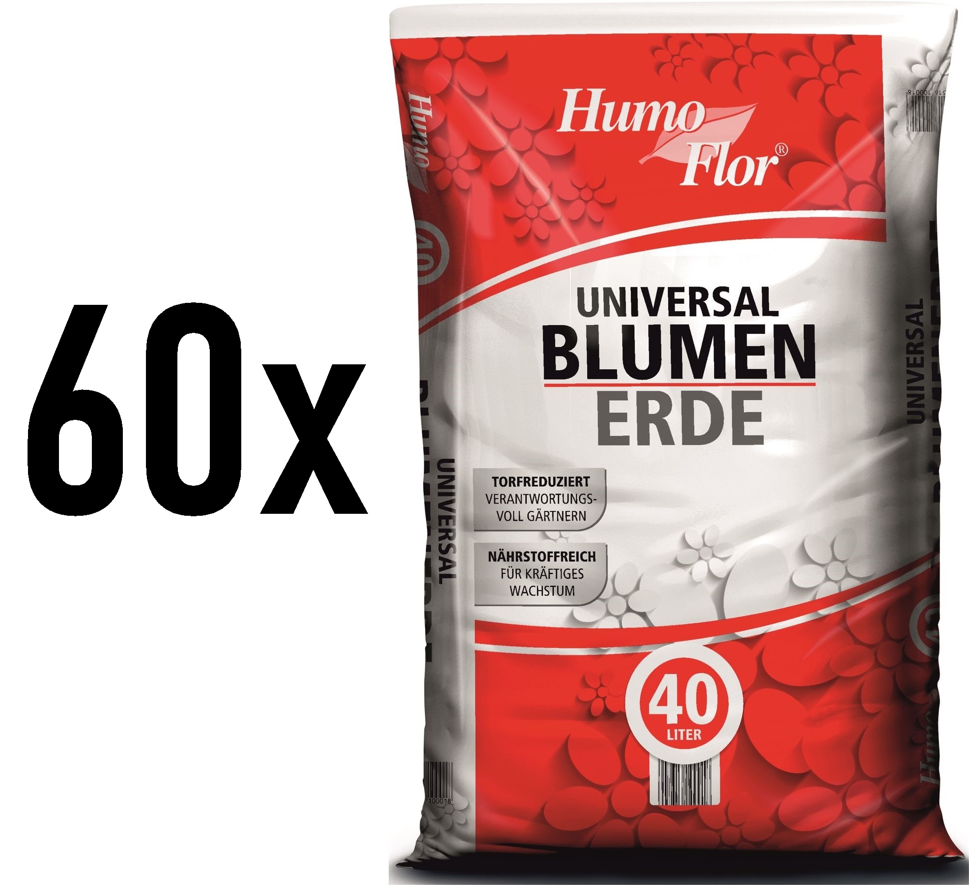 [Paket] HUMOFLOR Universal Blumenerde 60 x 40l (1 Palette