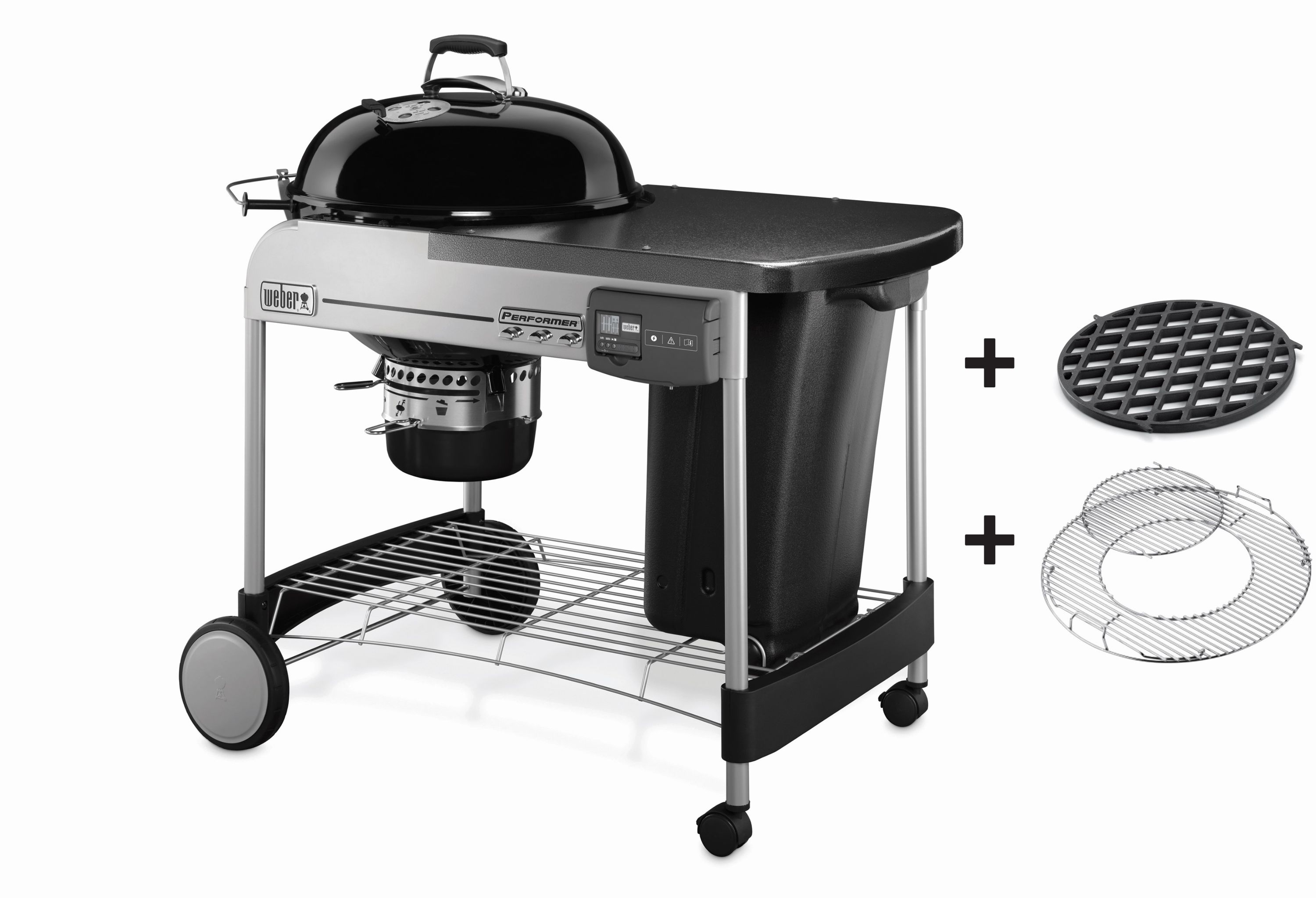 weber performer deluxe gourmet gbs cm black
