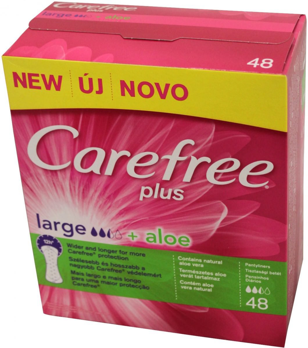 Carefree plus Large + Aloe 48 Stück | saymo.de - Lebensmittel Online ...