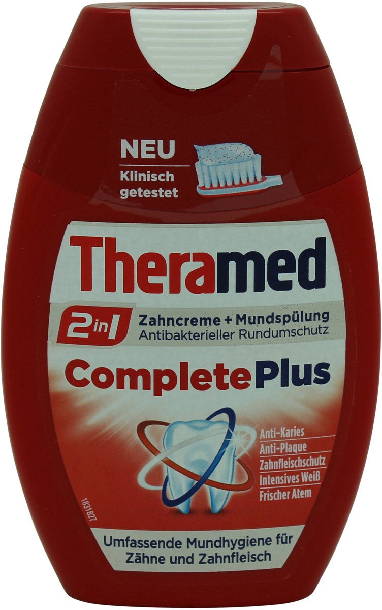 Theramed 2-in-1 Complete Plus + Zahnspülung 75ml  saymo.de - Lebensmittel  Online kaufen Ihr Lebensmittel Online Shop